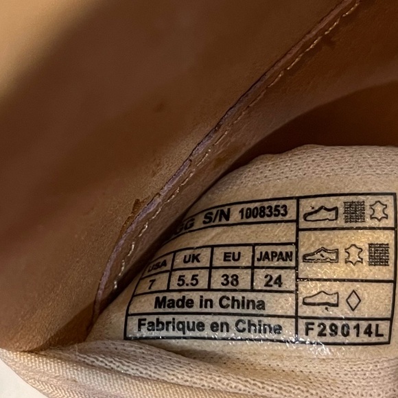 Ugg Sandals Women's 7 Beige Suede Comfort Wedge Espadrilles - Picture 9 of 10